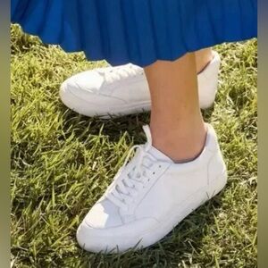 Birdies Size 9 The Cardinal Leather Sneaker in White